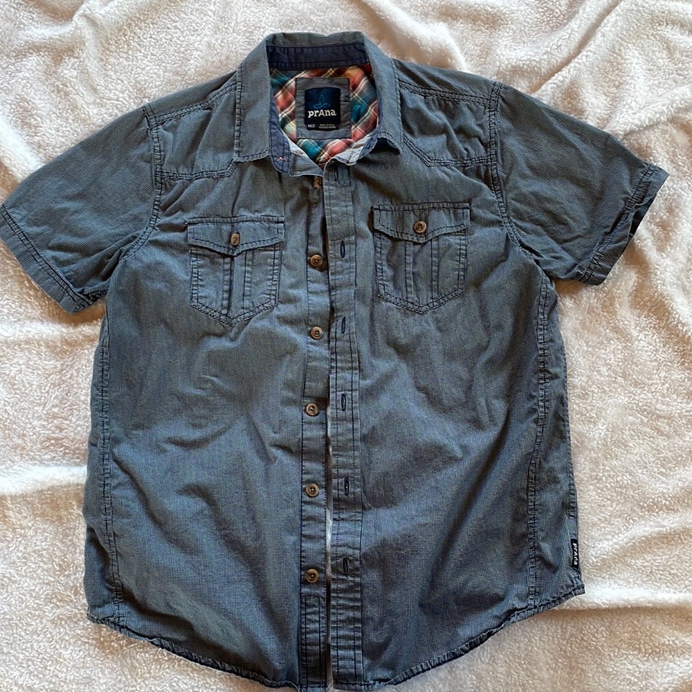 Prana Short Sleeve Button Down Shirt